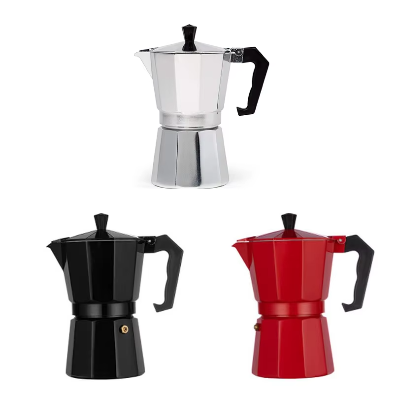 Stovetop Espresso Mocha Maker Italian Moka Coffee Pots Italian Expresso Greca Stove Top Aluminium Moka Pot Coffee Maker